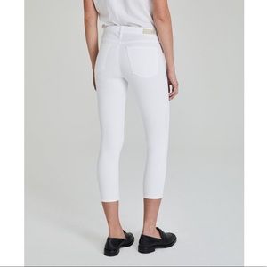 Adriana Goldschmied The Stilt Roll Up White Cropped Jeans